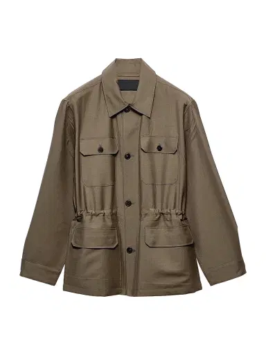 Prada Men's Mohair and Wool Safari Jacket - Brown - Size XL | Thumbnail 1