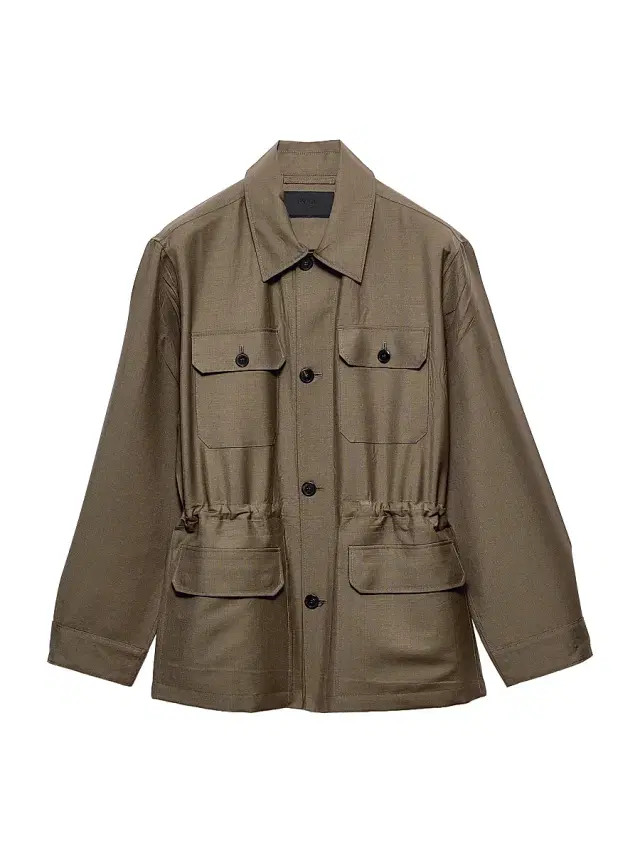Men's Mohair and Wool Safari Jacket - Brown