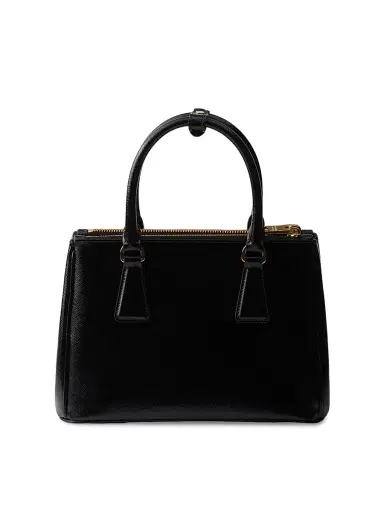 Prada Women's Galleria Small Saffiano Leather Top Handle Bag - Black | Thumbnail 3