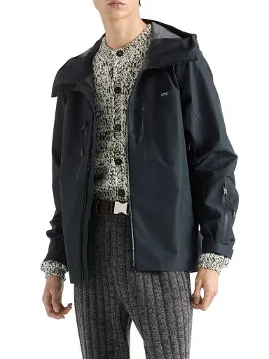 Prada Men's Technical Fabric Jacket - Black - Size XL | Thumbnail 2 Prada Men's Technical Fabric Jacket - Black - Size XL | Thumbnail 2