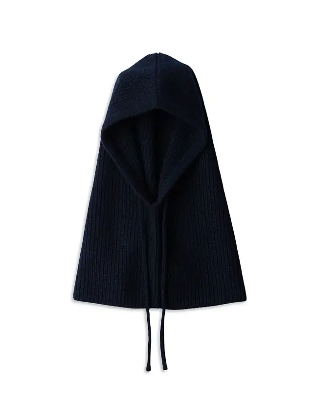 Women's Wool and Cashmere Knit Hood - Blue