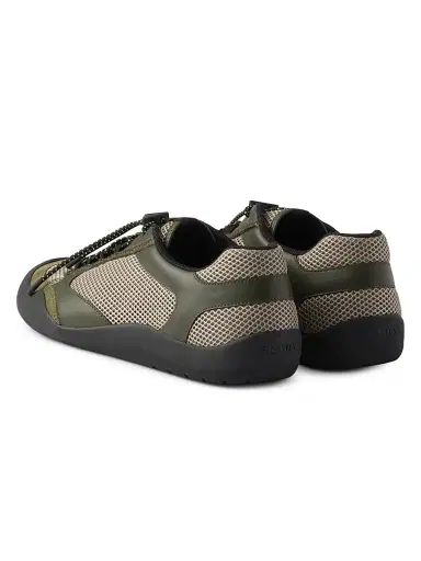 Prada Men's Speedrock Leather and Mesh Fabric Sneakers - Green - Size 5.5 | Thumbnail 3