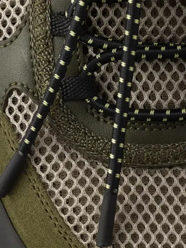 Prada Men's Speedrock Leather and Mesh Fabric Sneakers - Green - Size 5.5 | Thumbnail 5
