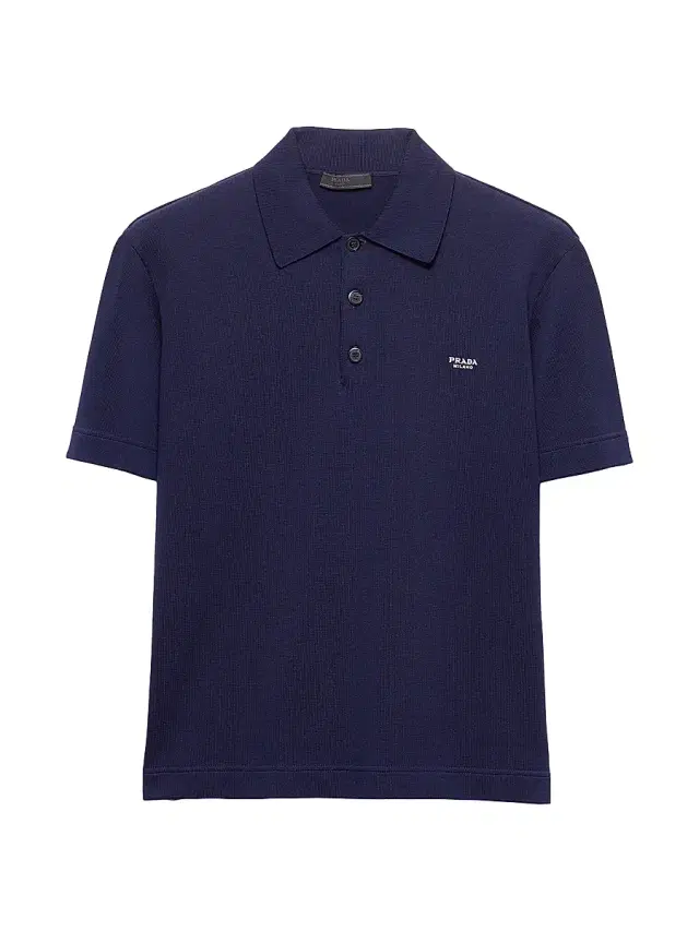 Men's Cotton Polo Shirt - Blue