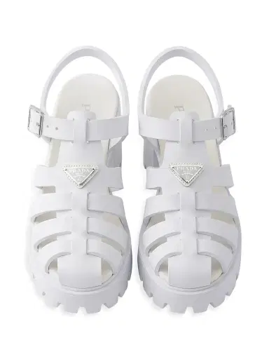 Prada Women's Rubber Platform Sandals | Thumbnail 2 Prada Women's Rubber Platform Sandals | Thumbnail 2