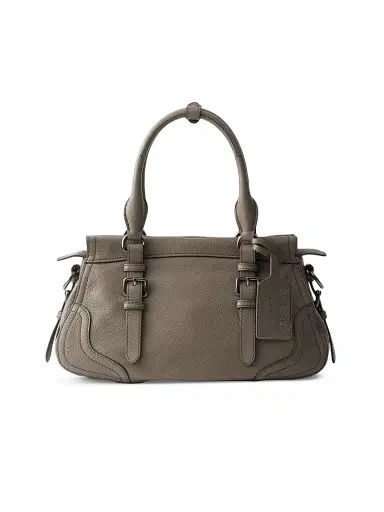 Prada Women's Large Leather Tote Bag - Grey | Thumbnail 5