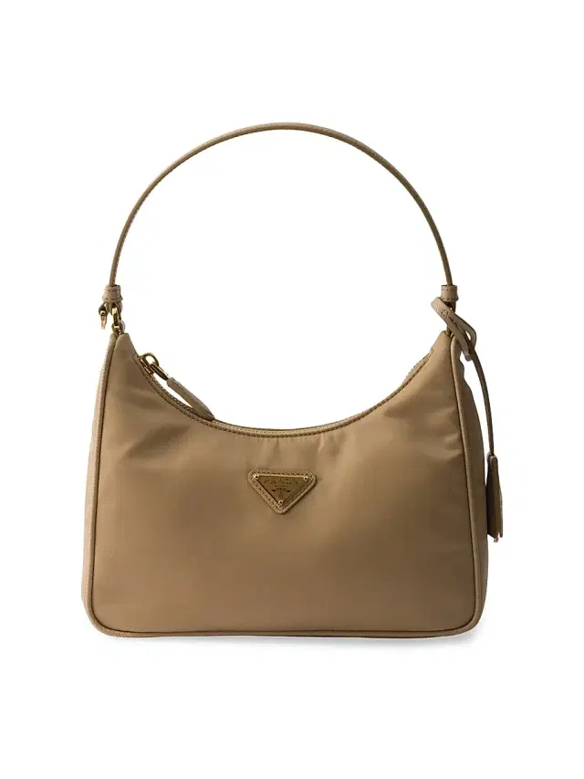 Prada Women's Re-Edition 2005 Re-Nylon and Saffiano Mini Shoulder Bag - Light Brown