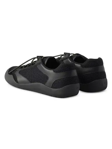 Prada Men's Speedrock Leather and Mesh Fabric Sneakers - Black - Size 7.5 | Thumbnail 3 Prada Men's Speedrock Leather and Mesh Fabric Sneakers - Black - Size 7.5 | Thumbnail 3