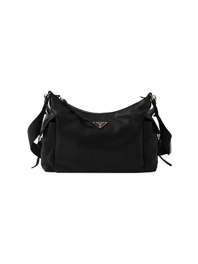 Women's  Explore Nappa Leather Shoulder Bag - Black
