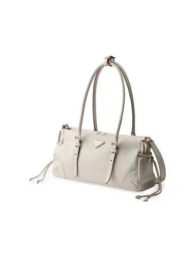 Prada Women's Medium Antiqued Leather Shoulder Bag | Thumbnail 2 Prada Women's Medium Antiqued Leather Shoulder Bag | Thumbnail 2