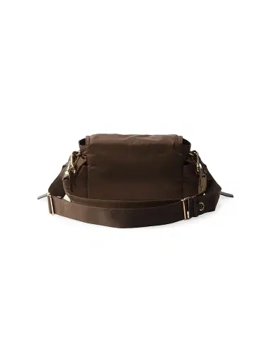 Prada Women's Medium Explore Re-Nylon Shoulder Bag - Dark Brown | Thumbnail 3