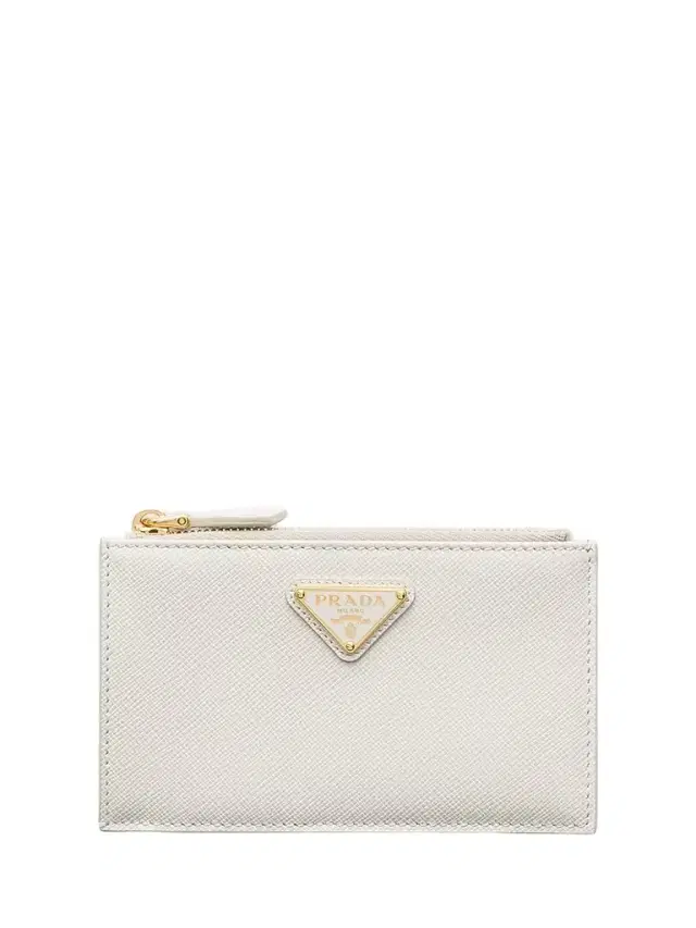 Women's Saffiano Leather Card Holder - White