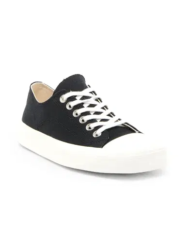 MOSCHINO Women's Edge Canvas Low-Top Sneakers - Black | Thumbnail 2