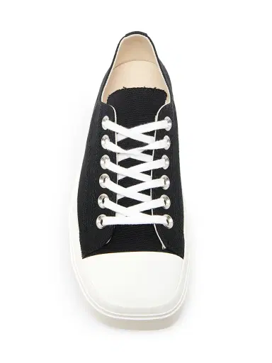 MOSCHINO Women's Edge Canvas Low-Top Sneakers - Black | Thumbnail 4