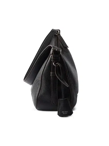 Prada Women's Aimèe Large Leather Shoulder Bag - Black | Thumbnail 6 Prada Women's Aimèe Large Leather Shoulder Bag - Black | Thumbnail 6