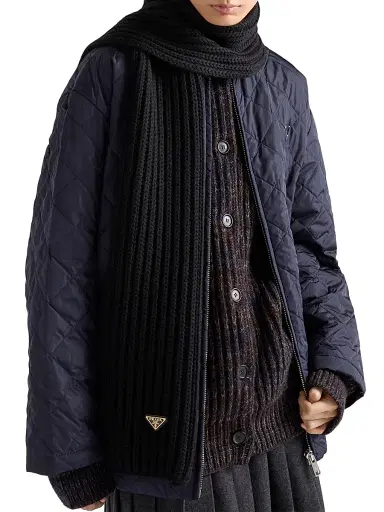 Prada Women's Wool Scarf | Thumbnail 1