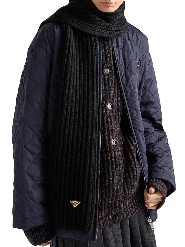 Women's Wool Scarf - Black