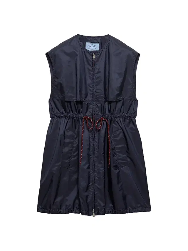 Women's Sleeveless Nylon Mini-Dress - Blue