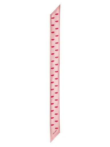 Prada Women's Printed Silk Twill Skinny Scarf | Thumbnail 2 Prada Women's Printed Silk Twill Skinny Scarf | Thumbnail 2