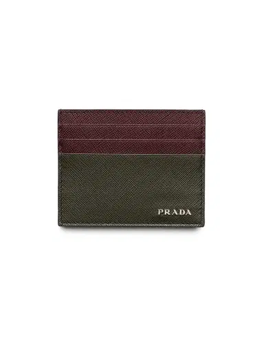 Prada Men's Saffiano Leather Card Holder | Thumbnail 1