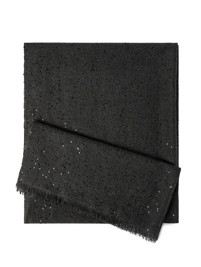 Brunello Cucinelli Women's Cashmere and Silk Diamond Yarn Scarf - Lignite