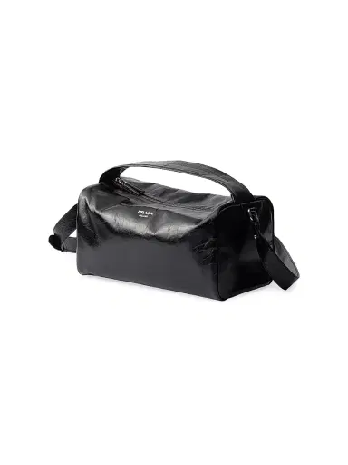 Prada Men's Leather Shoulder Bag | Thumbnail 2 Prada Men's Leather Shoulder Bag | Thumbnail 2