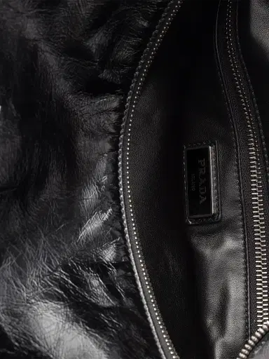 Prada Men's Leather Shoulder Bag | Thumbnail 4 Prada Men's Leather Shoulder Bag | Thumbnail 4
