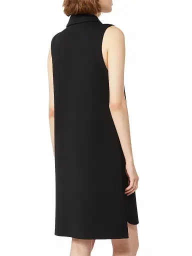 Max Mara Women's Scuba Jersey Polo Dress - Black - Size Medium | Thumbnail 4