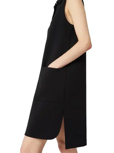 Max Mara Women's Scuba Jersey Polo Dress - Black - Size Medium | Thumbnail 5