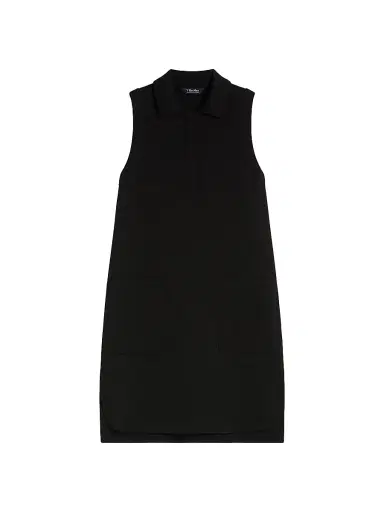 Max Mara Women's Scuba Jersey Polo Dress - Black - Size Medium | Thumbnail 1