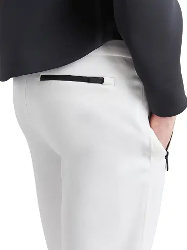 Prada Men's Technical Fabric Joggers with Heat-Sealed Taped Seams - White - Size XL | Thumbnail 4