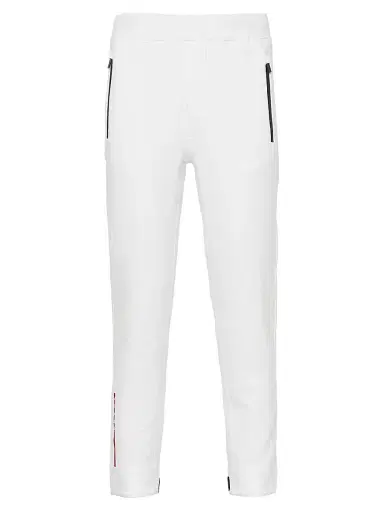 Prada Men's Technical Fabric Joggers with Heat-Sealed Taped Seams - White - Size XL | Thumbnail 1