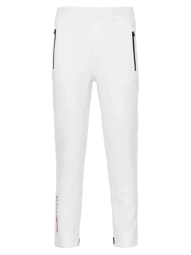 Men's Technical Fabric Joggers with Heat-Sealed Taped Seams - White