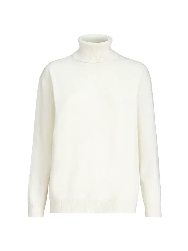 Brunello Cucinelli Women's Cashmere Turtleneck Sweater with Monili - White