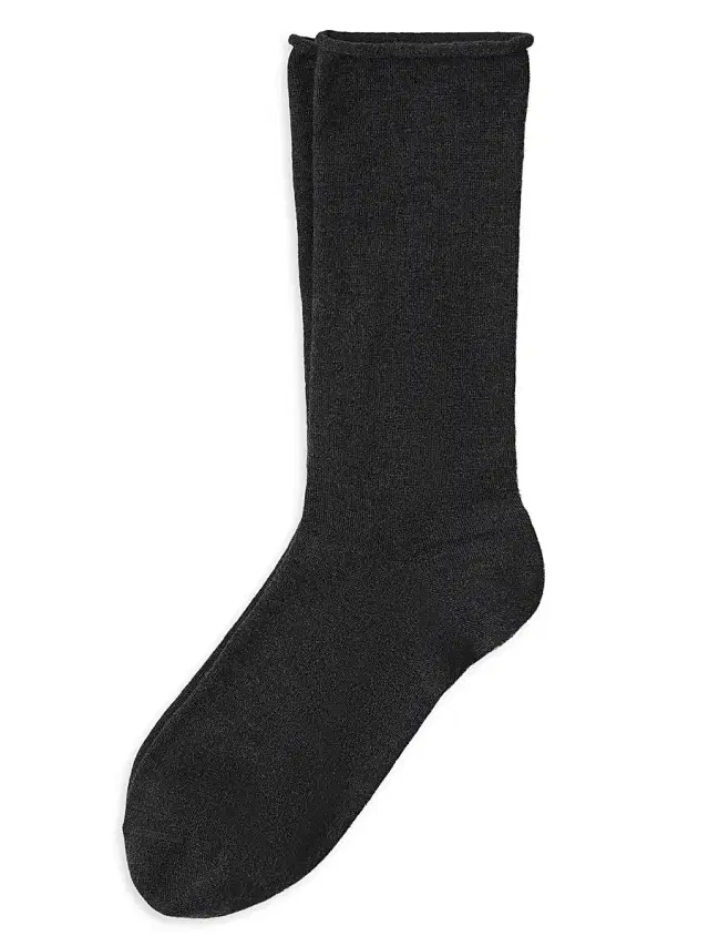 Brunello Cucinelli Women's Stretch Cashmere Knit Socks - Lignite