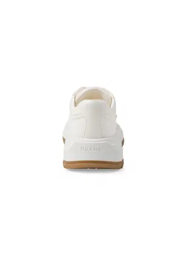 Prada Women's Prax 01 Leather Sneakers - Beige Khaki - Size 10 | Thumbnail 5