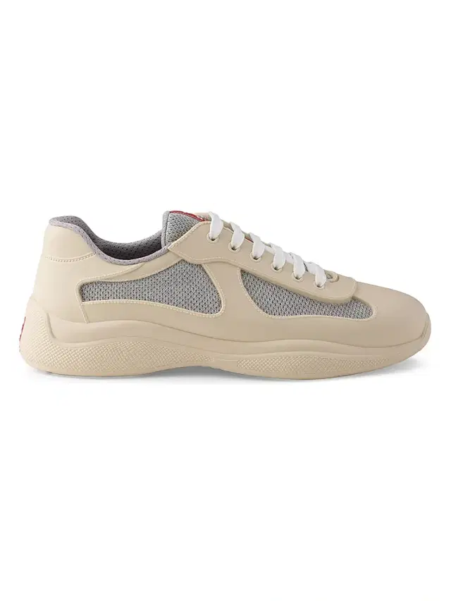 Men's America's Cup Soft Rubber and Bike Fabric Sneakers - Beige