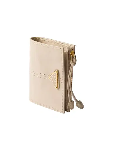 Prada Women's Leather Wallet - Beige Khaki | Thumbnail 4 Prada Women's Leather Wallet - Beige Khaki | Thumbnail 4