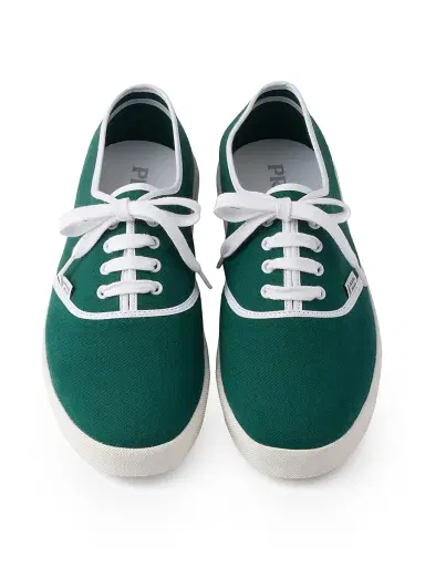 Prada Men's Drill Fabric Sneakers - Green | Thumbnail 4 Prada Men's Drill Fabric Sneakers - Green | Thumbnail 4