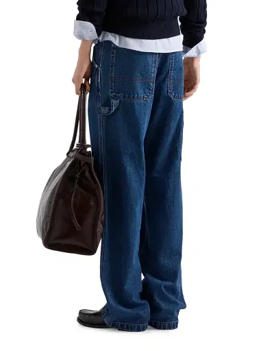 Prada Men's Light Denim Pants - Blue - Size 36 | Thumbnail 3