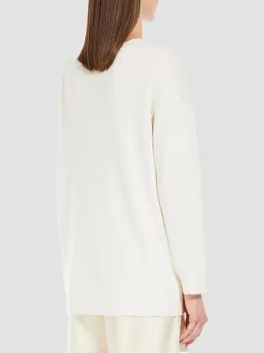Max Mara Women's Wool and Cashmere Jumper - White - Size XL | Thumbnail 3 Max Mara Women's Wool and Cashmere Jumper - White - Size XL | Thumbnail 3