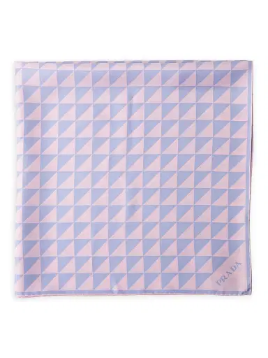 Prada Women's Printed Silk Twill Scarf 90x90 | Thumbnail 1