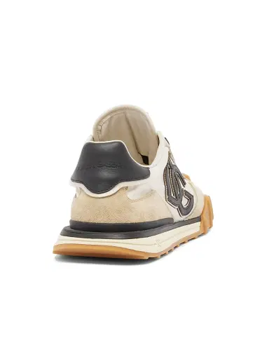 Dolce & Gabbana Men's Logo Nylon & Suede Low-Top Sneakers - Avorio Nero - Size 13 | Thumbnail 4 Dolce & Gabbana Men's Logo Nylon & Suede Low-Top Sneakers - Avorio Nero - Size 13 | Thumbnail 4