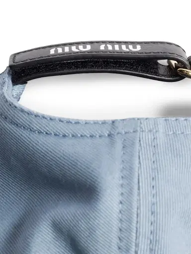 Miu Miu Women's Drill Baseball Cap - Blue - Size XL | Thumbnail 2