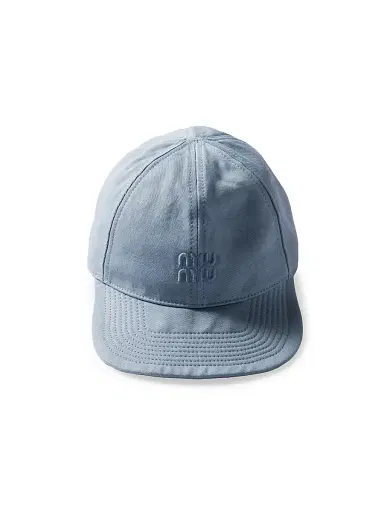 Miu Miu Women's Drill Baseball Cap - Blue - Size XL | Thumbnail 3