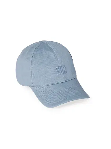 Miu Miu Women's Drill Baseball Cap - Blue - Size XL | Thumbnail 1