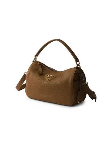 Prada Women's Small Leather Shoulder Bag - Brown | Thumbnail 2