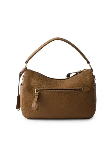 Prada Women's Small Leather Shoulder Bag - Brown | Thumbnail 4