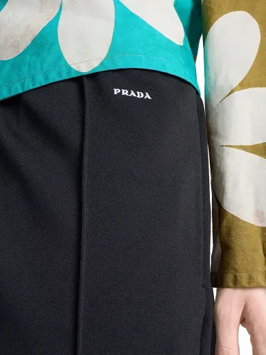 Prada Men's Technical Jersey Pants - Black - Size XL | Thumbnail 4