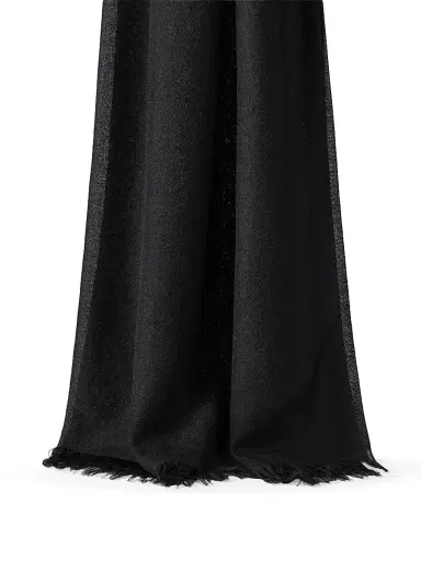 Brunello Cucinelli Women's Cashmere and Silk Scarf - Black | Thumbnail 3